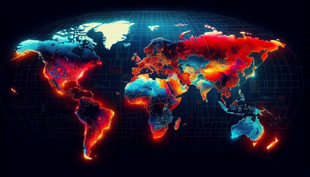 Classement des pays les plus touchés par des cyberattaques dans le monde